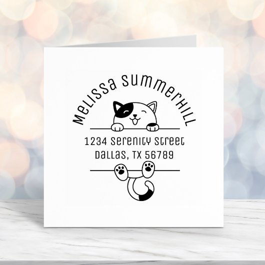 ハッピーカリコキャットアーチアドレス2 セルフインキングスタンプ