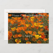ハッピーカリフォルニアポピーの日！ ポストカード (正面/裏面)