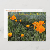 ハッピーカリフォルニアポピーの日！ ポストカード (正面/裏面)