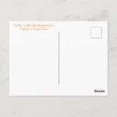 ハッピーカリフォルニアポピーの日！ ポストカード (裏面)