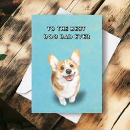 ハッピーカワイコ最高のルギ犬パパ永遠の父の日 カード