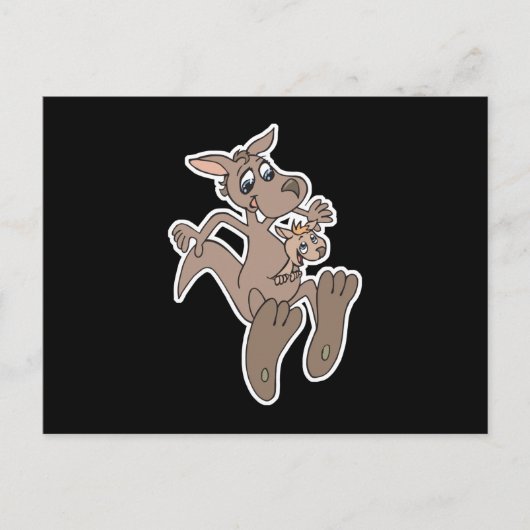 ハッピーカンガルー ポストカード (正面)