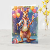 ハッピーカンガロ祝ー |カード カード (黄色い花)