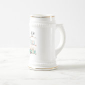 ハッピーカンパパーソナライズされたー ビールジョッキ (正面右)