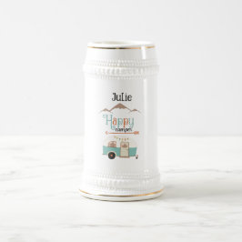 ハッピーカンパパーソナライズされたー ビールジョッキ
