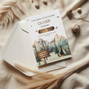 ハッピーカンパーアドベンチャーボーイ誕生日招待状 招待状