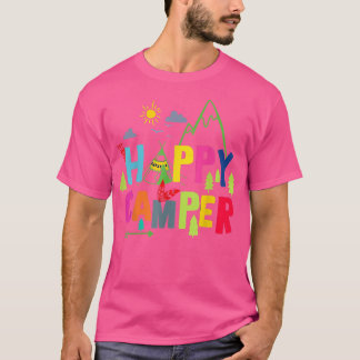 ハッピーカンパーキャンピングおもしろいメンズレディース Tシャツ