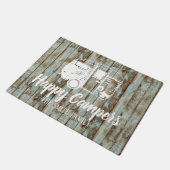 ハッピーカンパーズ素朴ウッドファミリー名 ドアマット (アングル)