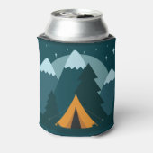 ハッピーカンパーテントと山 缶クーラー (缶裏面)