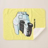 ハッピーカンパーバン漫画イラストレーション シェルパブランケット (正面(横))