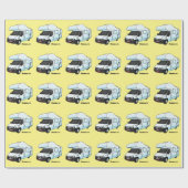 ハッピーカンパーバン漫画イラストレーション ラッピングペーパー (フラット)