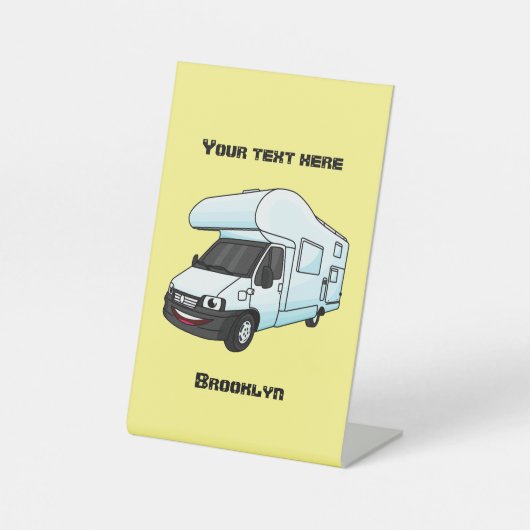 ハッピーカンパーバン漫画イラストレーション 台座サイン (正面)