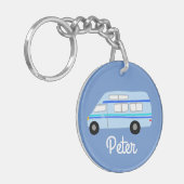 ハッピーカンパーバンRVモーターホームカンパーバンカスタム キーホルダー (正面左)