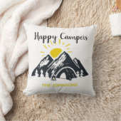 ハッピーカンパーパーソナライズされたズカスタムキャンピングRVing クッション (ブランケット)