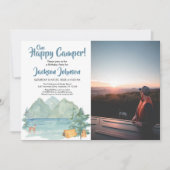 ハッピーカンパーフォトグ素朴ラウンズ誕生日 招待状 (正面)