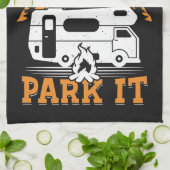 ハッピーカンパーホームが駐車する場所 キッチンタオル (折り畳み)