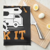 ハッピーカンパーホームが駐車する場所 キッチンタオル (四つ折り)