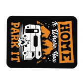 ハッピーカンパーホームが駐車する場所 マグネット (横)