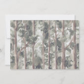 ハッピーカンパーマウンテンフォレストボーイ誕生日写真 招待状 (裏面)