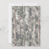 ハッピーカンパーマウンテンフォレストボーイ誕生日 招待状 (裏面)