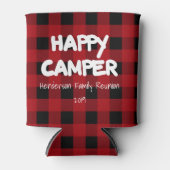 ハッピーカンパーレッドプレイドファミリー懇親会 缶クーラー (正面)