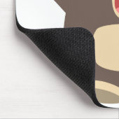 ハッピーカートゥーンブラックベアーマウスパッド マウスパッド (コーナー)