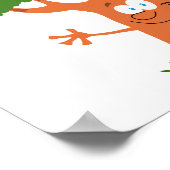 ハッピーカートカートーabcアルファベットツリー ポスター (角)