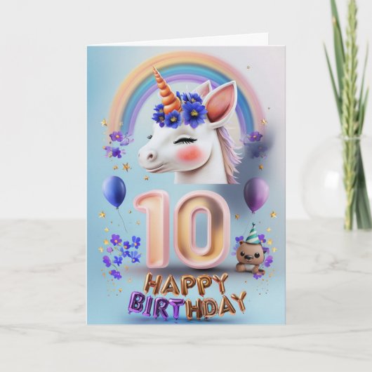 ハッピーカード10誕生日 カード (正面)