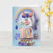 ハッピーカード10誕生日 カード (黄色い花)