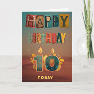 ハッピーカード10誕生日 カード