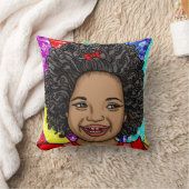 ハッピーカーレポップ・アートのルズアートビューローガール クッション (ブランケット)