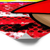 ハッピーカーレポップ・アートのルズアートビューローガール ポスター (角)