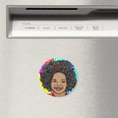 ハッピーカーレポップ・アートのルズアートビューローガール マグネット (インサイチュ (食洗機))