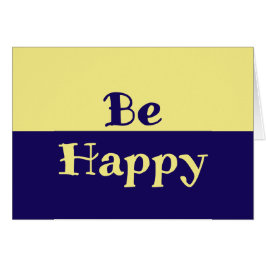 ハッピーカー空白のド（バターイエロー&ネイビーブルー）