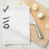 ハッピーガリーᕕ( ᐛ )ᕗミーム絵文字文字アート キッチンタオル (四つ折り)