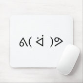 ハッピーガリーᕕ( ᐛ )ᕗミーム絵文字文字アート マウスパッド (マウス)