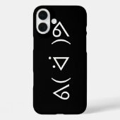 ハッピーガリーᕕ( ᐛ )ᕗミーム絵文字文字アート Case-Mate iPhoneケース (裏面)