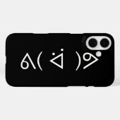 ハッピーガリーᕕ( ᐛ )ᕗミーム絵文字文字アート Case-Mate iPhoneケース (裏面 (横))
