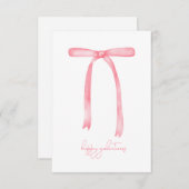 ハッピーガレンジンカードバレンティインカード友達のために！ サンキューカード (正面/裏面)