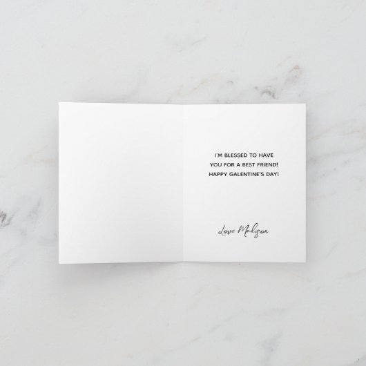 ハッピーガレンティヌデイキュートピンクハートベスティー シーズンカード (内部)