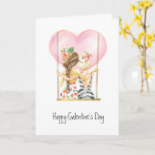 ハッピーガレンティネスデイカード カード (黄色い花)