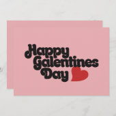 ハッピーガレンティネス 招待状 (正面/裏面)