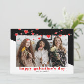 ハッピーガレンティネズデイフォトホリデーカード シーズンカード (スタンド正面)