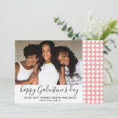 ハッピーガレンティネ`sデイピンクハートフォトフレンド シーズンカード (スタンド正面)