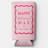 ハッピーガレンティンのデイガールのナイトギフト スリム缶クーラー (正面)