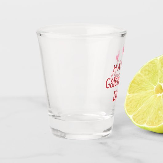 ハッピーガレンティンのパーティーのお願い ショットグラス (左)