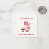 ハッピーガレンティンの日かわいいヴァレンティガーリーヌ ノートカード (正面/裏面インサイチュ)