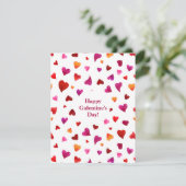 ハッピーガレンティンの日ハートバレンタインデーカード シーズンカード (スタンド正面)