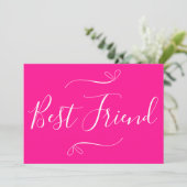 ハッピーガレンティンの最高の友達ホットピンク シーズンカード (スタンド正面)