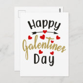 ハッピーガレンティンズデイバレンタイン愛の友情 ポストカード (正面/裏面)
